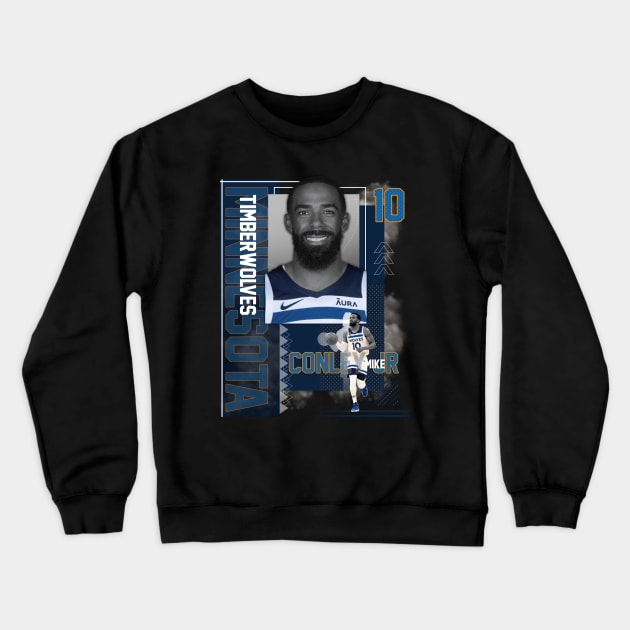 Minnesota Timberwolves Mike Conley Jr 10 Crewneck Sweatshirt by today.i.am.sad